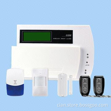 Wireless GSM Alarm System with 29 Wireless Zones in LCD Display